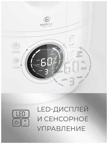 Увлажнитель воздуха Royal Clima RUH-AN300/4.0E-GN ANTICA