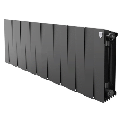 Радиатор биметаллический Royal Thermo PianoForte 300 Чёрный - 16 секц.