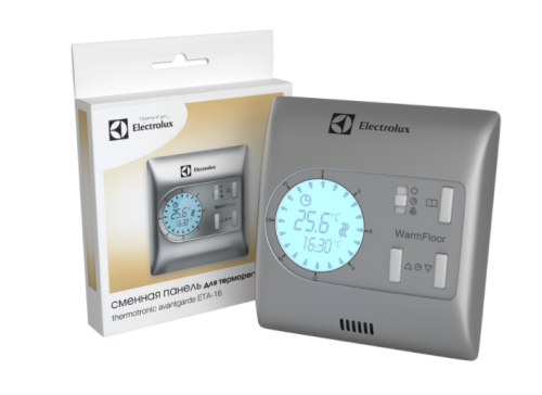 Сменная панель терморегулятора ETA-16 Silver