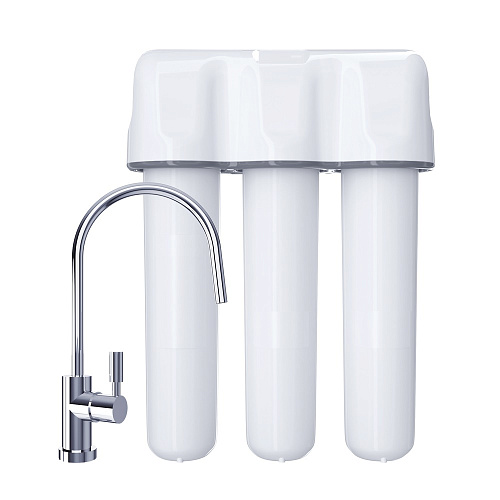 Установка фильтра для очистки воды (3 ступени)