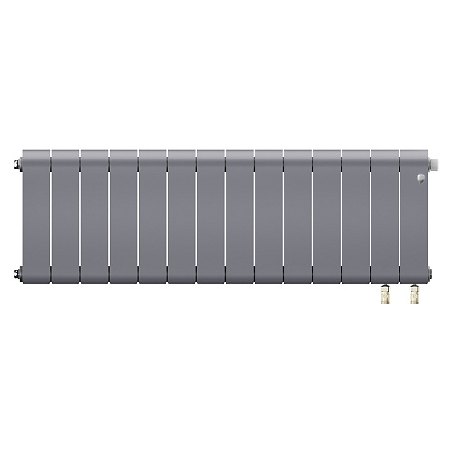 Радиатор биметаллический Royal Thermo Infinity 300 Silver Satin VR80 - 14 секц.
