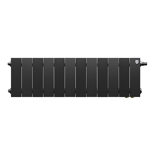 Радиатор биметаллический Royal Thermo PianoForte 200 Чёрный VR80 - 12 секц.
