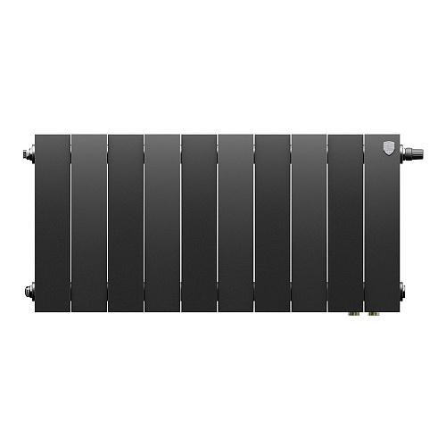Радиатор биметаллический Royal Thermo PianoForte 300 Чёрный VR80 - 10 секц.