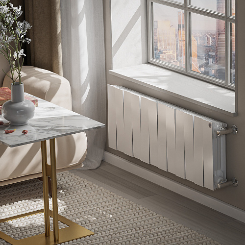Радиатор биметаллический Royal Thermo PianoForte 300 Белый - 12 секц.