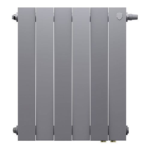 Радиатор биметаллический Royal Thermo PianoForte 500 Серебристый VR80 - 6 секц.