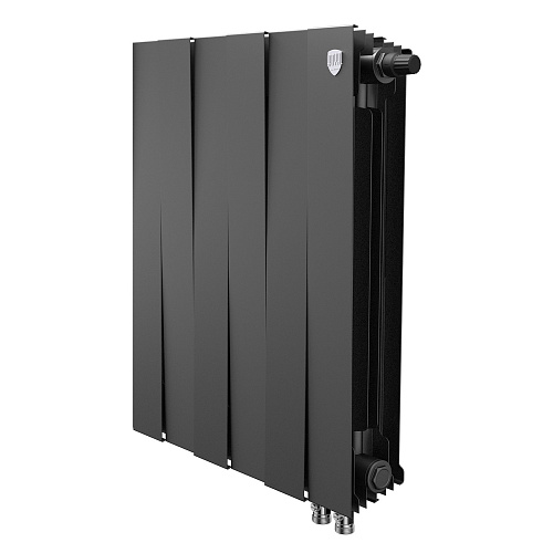 Радиатор биметаллический Royal Thermo PianoForte 500 Чёрный VR80 - 6 секц.