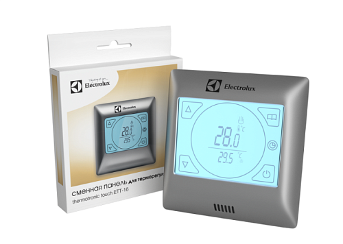 Сменная панель терморегулятора ETT-16 Silver