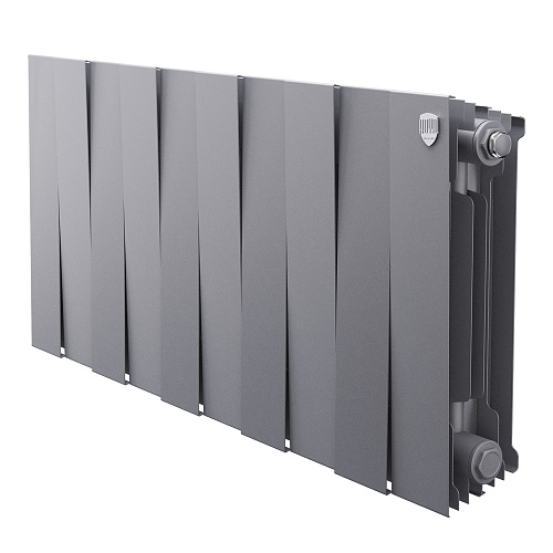 Радиатор биметаллический Royal Thermo PianoForte 300 Серебристый - 10 секц.