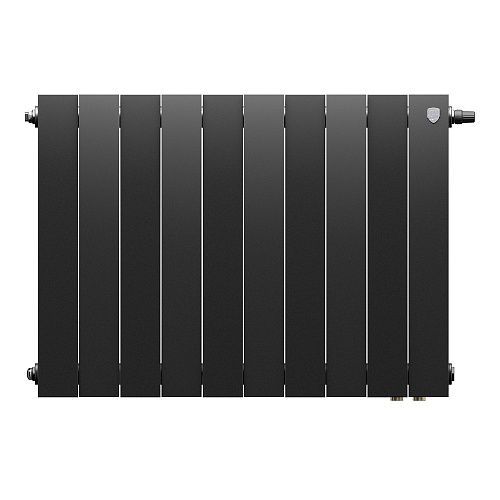 Радиатор биметаллический Royal Thermo PianoForte 500 Чёрный VR80 - 10 секц.