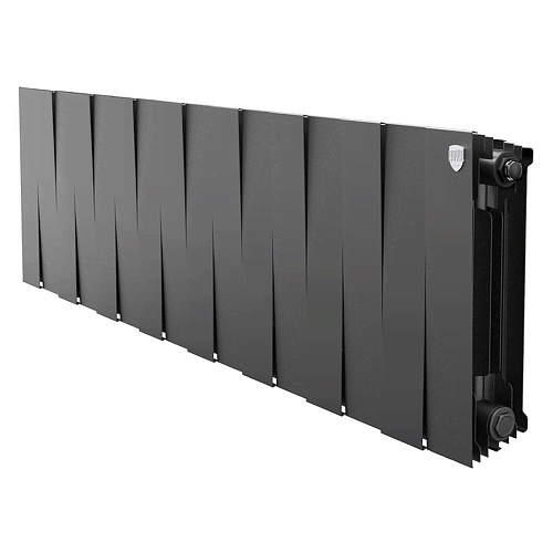 Радиатор биметаллический Royal Thermo PianoForte 300 Чёрный - 16 секц.