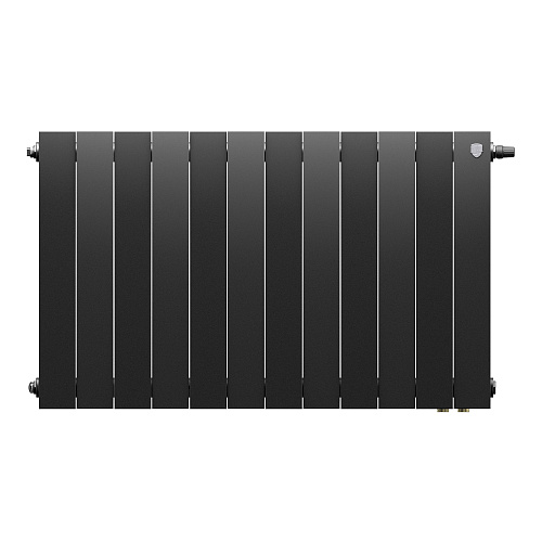 Радиатор биметаллический Royal Thermo PianoForte 500 Чёрный VR80 - 12 секц.