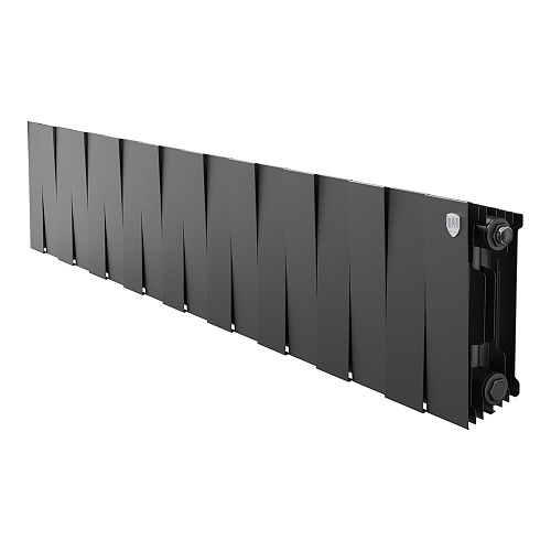 Радиатор биметаллический Royal Thermo PianoForte 200 Чёрный - 18 секц.