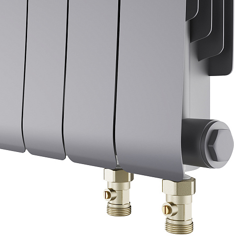 Радиатор биметаллический Royal Thermo Infinity 300 Silver Satin VR80 - 10 секц.
